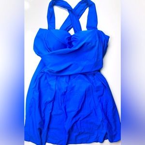 One-Piece Dress Swimsuit with Shorts NWT